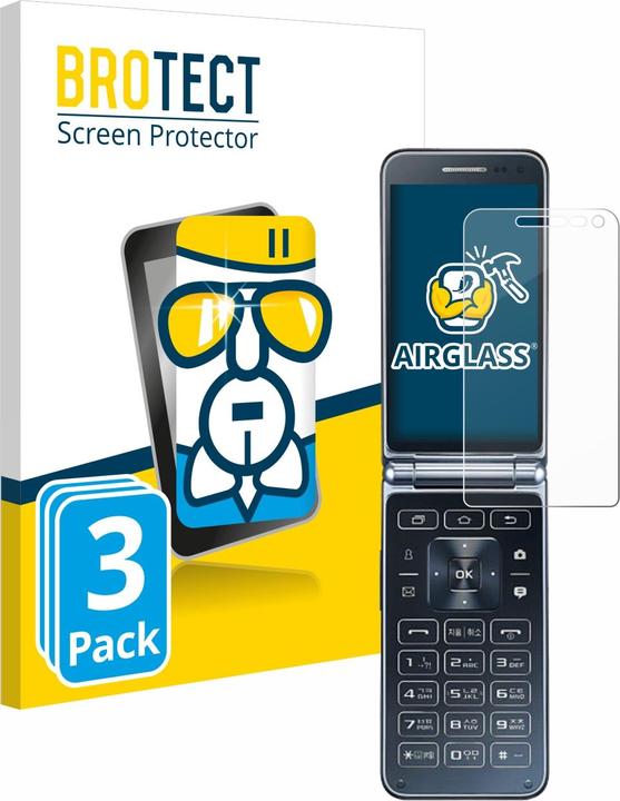 Actual product image BROTECT Protective glass screen protector clear (3 Piece, Samsung Galaxy Z Fold2)