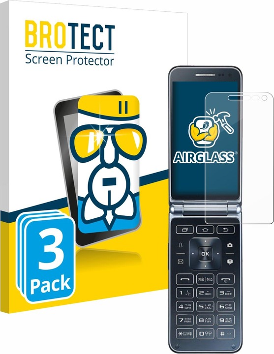 Produktbild BROTECT Schutzglas Schutzfolie Glas Folie Displayschutz klar (3 Stück, Samsung Galaxy Z Fold2)