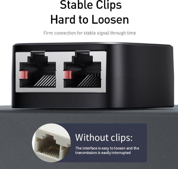 Produktbild Baseus 2-in-1 Netzwerk Splitter Adapter