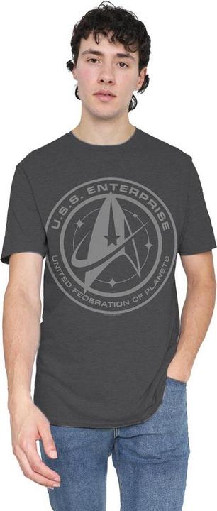 Actual product image Universal Textiles Unisex Adult Enterprise Crest T-Shirt (S)