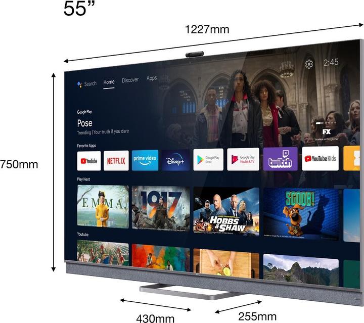 Produktbild TCL 65C825 (65", LCD, 4K, 2021)