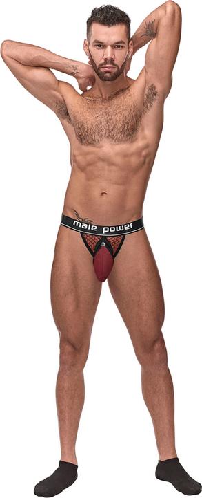 Image du produit Male Power Cock Ring Jock with Black Cockring - L/XL - Burgundy (XL)