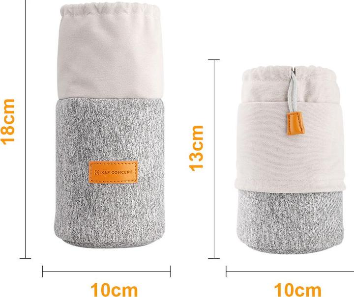 Actual product image K&F Concept 2in1 Camera Lens Pouch (Lens bag)