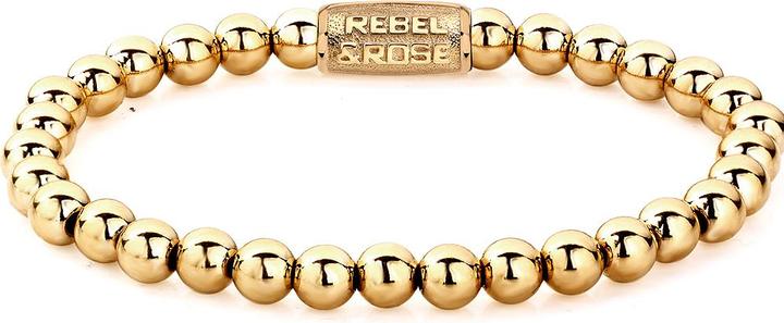 Immagine prodotto Rebel & Rose Bracciale solo oro giallo RR-60046-G-M Unisex (17.50 cm, Acciaio inossidabile)