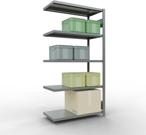 Immagine prodotto Schulte Lagertechnik MULTIplus250 sistema di alloggiamento aggiuntivo senza bulloni con bulloni di lunghezza