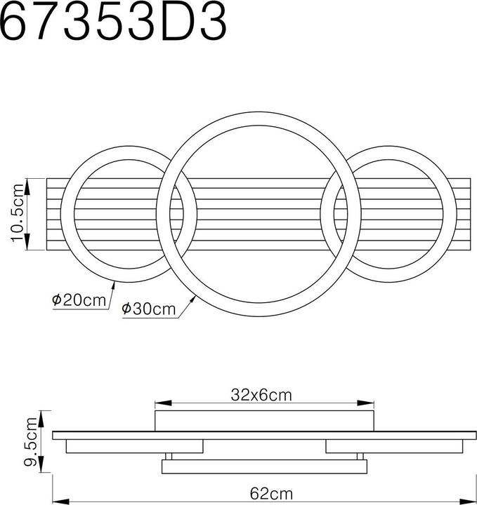 Produktbild Globo Tisha (2450 lm)