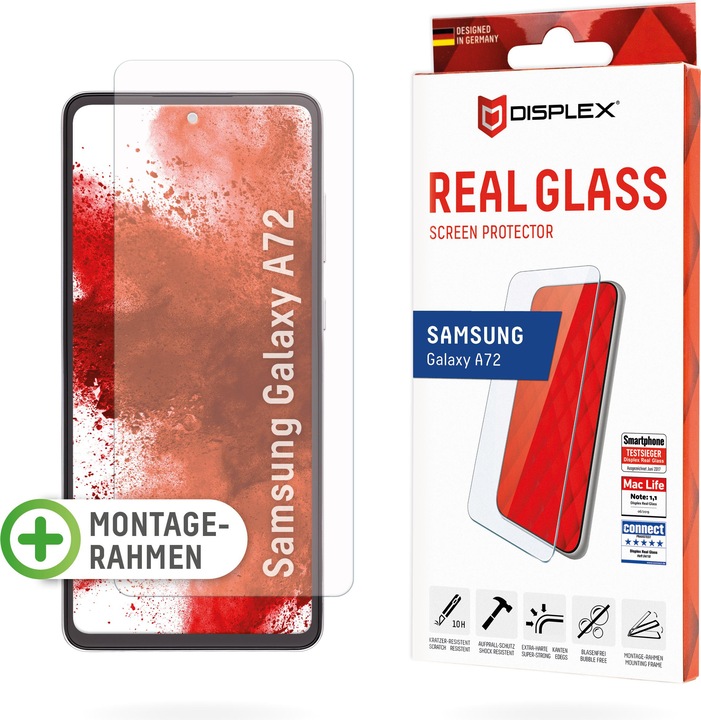 Produktbild Displex Real Glass, 2D Panzerglas (1 Stück, Samsung Galaxy A72, Samsung Galaxy A72 5G)