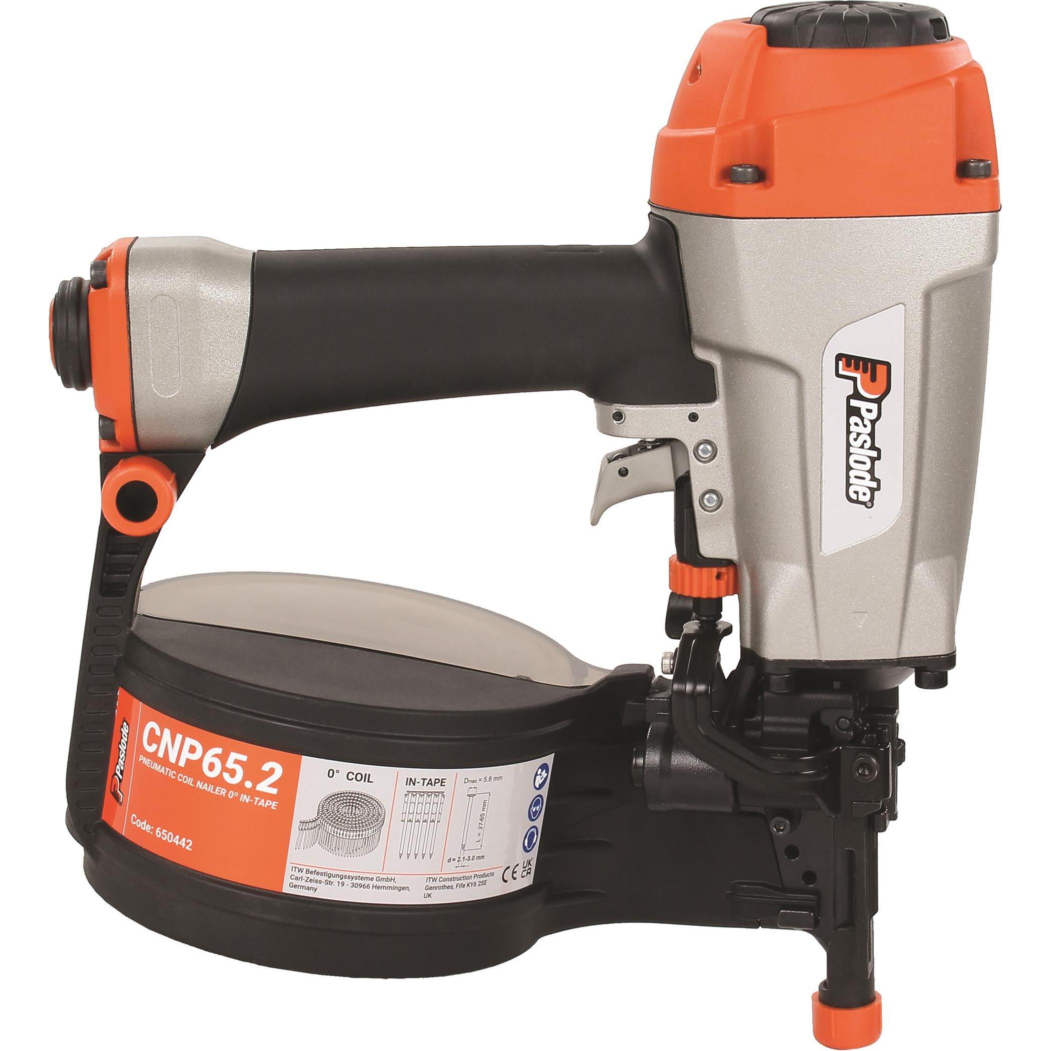 Paslode, Graffettatrice + Pistola sparachiodi, 650442 CNP65.2 Coilnagler 27-65 mm im Karton
