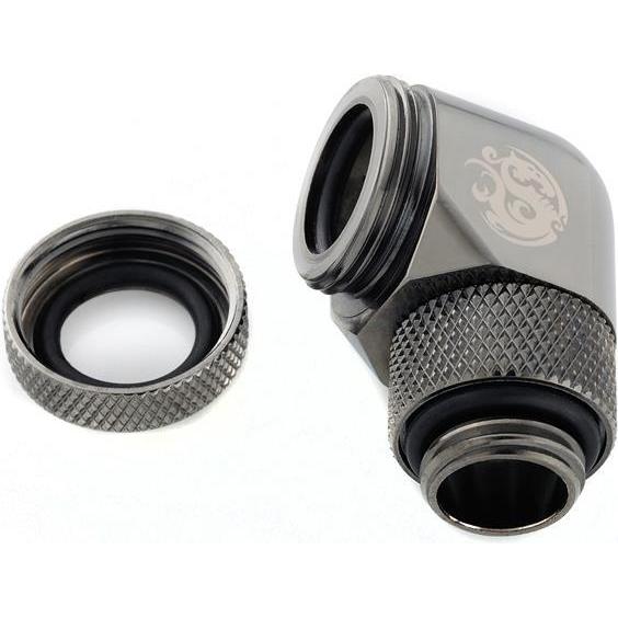 Thumbnail - Bitspower Multi-Link Adapter Anschluss 90 Grad G1/4 Zoll AG auf 12mm AD Hardtube - drehbar, Wasserkühlung Anschluss, Sch...