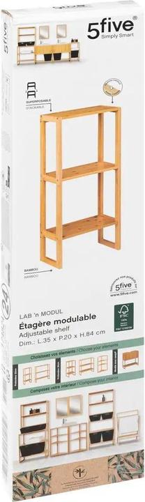 Productafbeelding 5Five Bamboe opbergrek - 35 x 20 x 84 cm (35 x 20 x 84 cm)