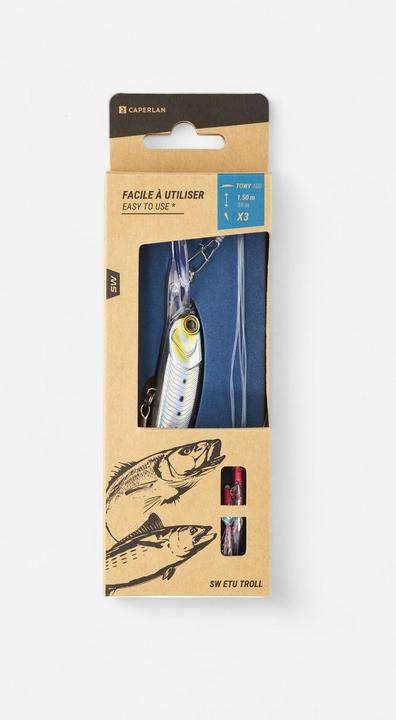 Image du produit Caperlan Ligne de traîne Prêt à pêcher Pêche à la traîne en mer Nylon (150 cm)