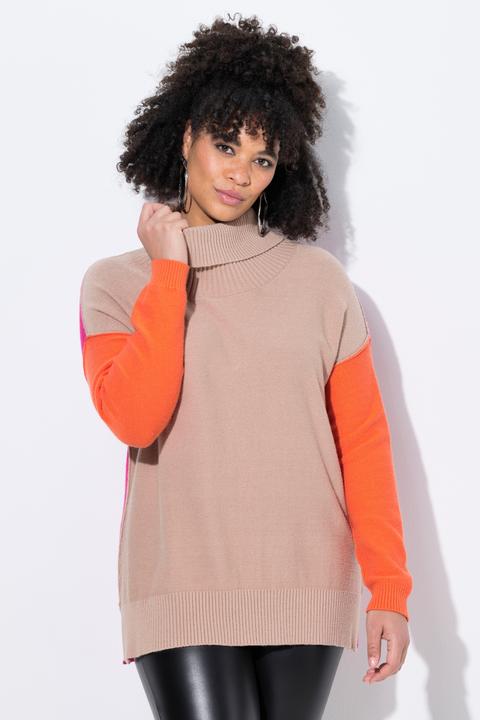 Actual product image Miamoda Pullover, oversized, Stehkragen, Colorblocking (58)