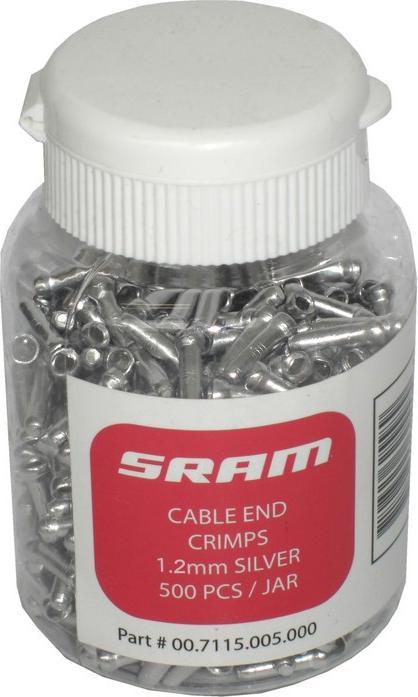 Actual product image Sram Breka Cable-End Crimps 1.2mm, (500 pieces)