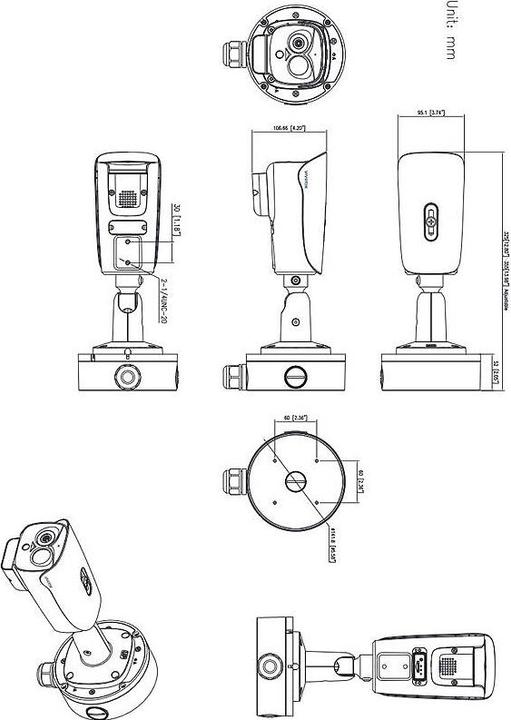 Image du produit Vivotek TB9333-E(3.5MM) IP-Thermal Kamera