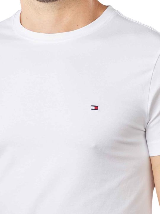 Actual product image Tommy Hilfiger Crew Neck T-Shirt Slim Fit White (L)