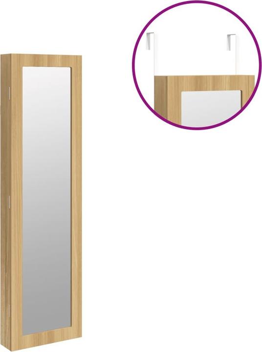 Actual product image vidaXL Schmuckschrank mit Spiegel