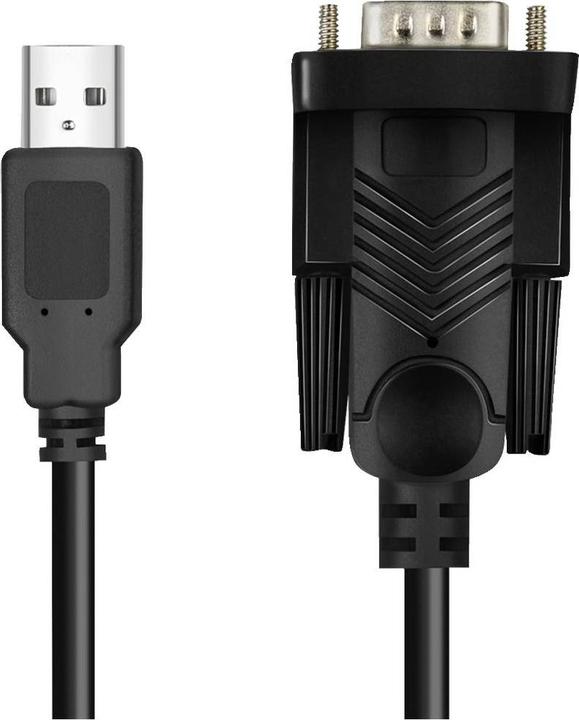 Immagine prodotto LogiLink Cavo adattatore USB 2.0 RS232, nero, 1,5 m Connettori: Connettore USB-A, connettore DB9 (1.50 m)