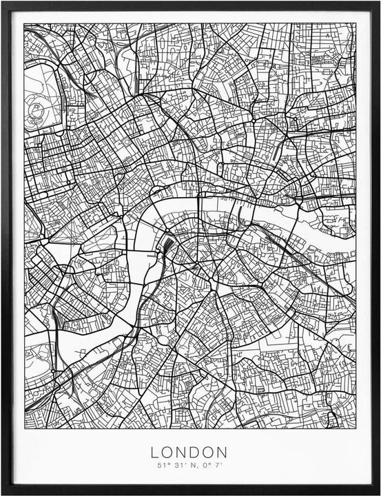 Image du produit Trenddeko Plan de Londres (120 x 150 cm)