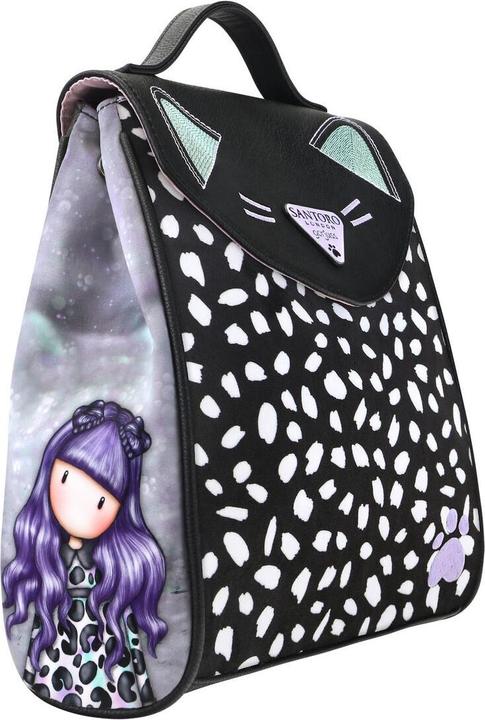Gorjuss Lässiger Rucksack Smitten kitten Schwarz Weiss (23 x 1x 27 cm)
