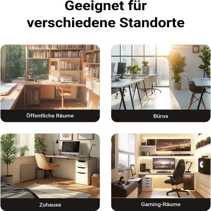 Produktbild Wiltec Untertisch PC-Halterung Stufenlos 360° Schwenkbar Desktop Computer