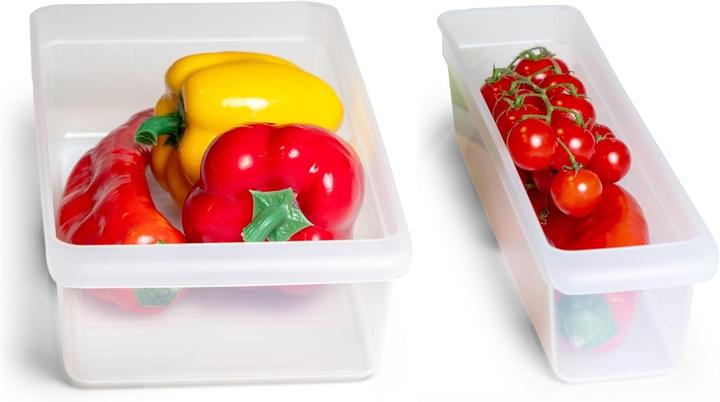 Produktbild Novaliv Kühlschrank 2er Set Organizer Kühlschrank Klein + Mittel BPA-frei Küchenordnung küchenorgani