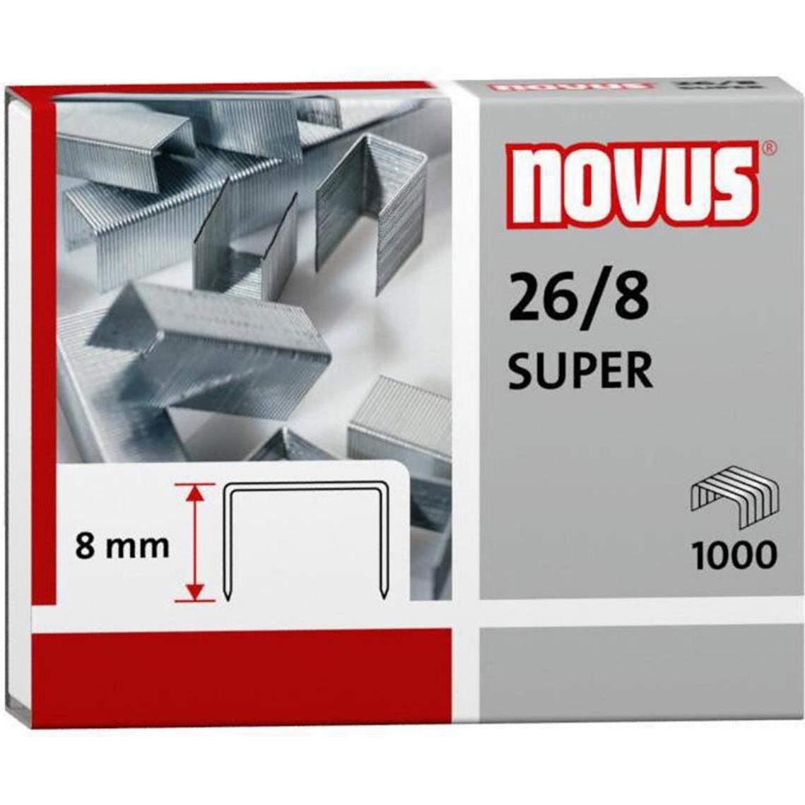 Novus, Büroklammer, Heftklammern 26/8 Super (1000 x)