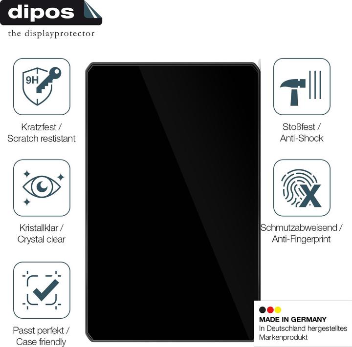 Actual product image Dipos Anti-Shock Screen Protector Clear
