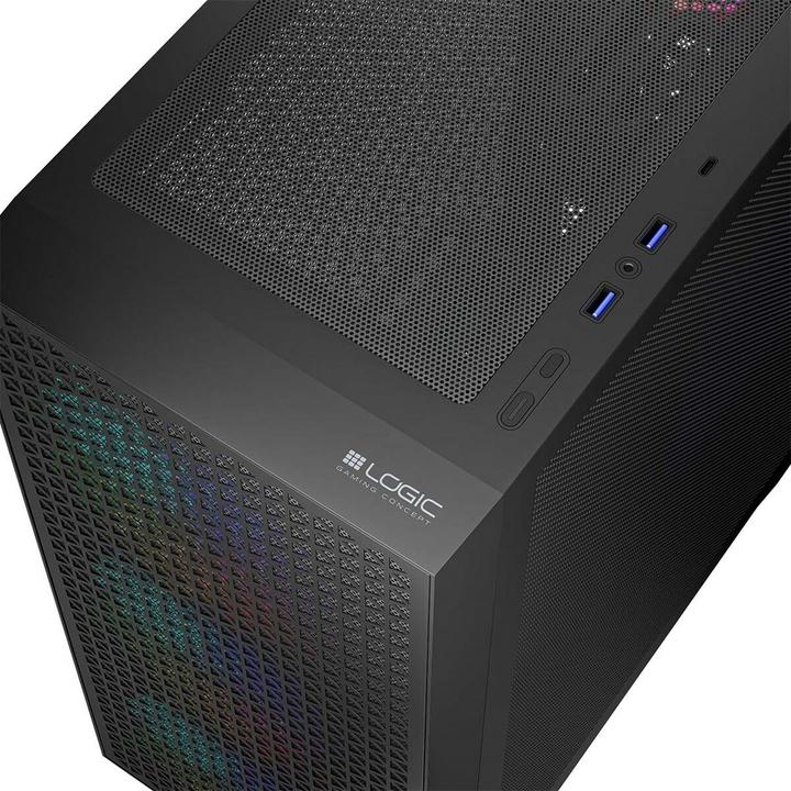 Immagine prodotto Logic DART PRO ARGB MIDI USB-C Gehäuse schwarz (ATX)