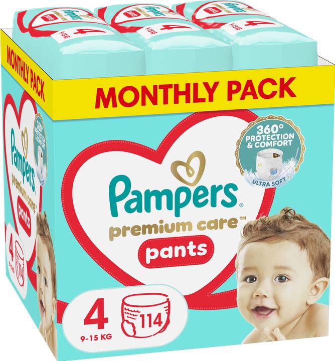 Actual product image Pampers Premium Pants (Size 4, Monthly box, 114 pcs.)