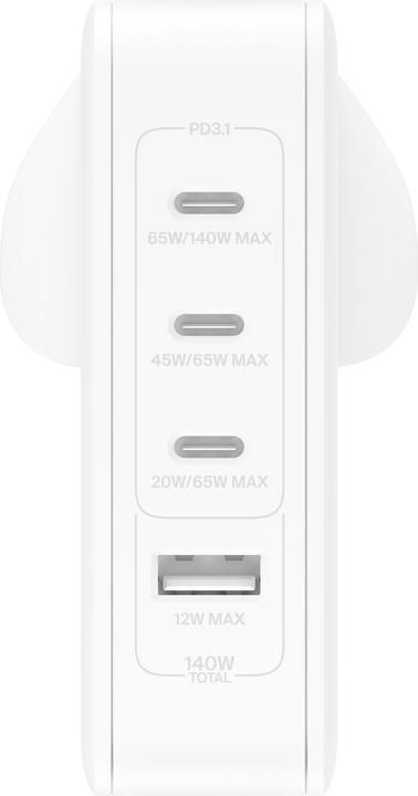 Immagine prodotto Belkin Boost Charge Pro 4-Port GaN Charger (140 W)