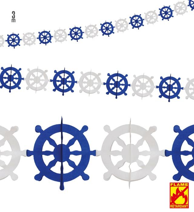 Actual product image Widmann Ship's rudder garland (1 Piece)