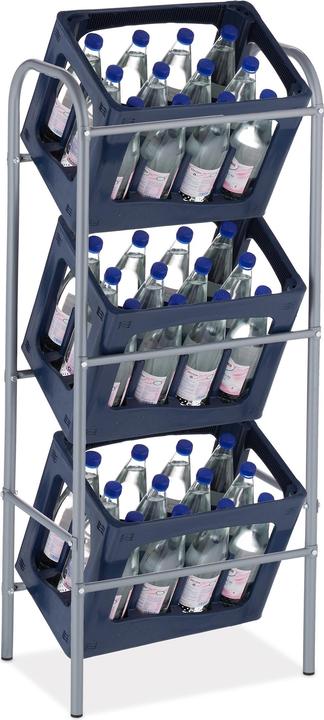 Productafbeelding Relaxdays Rek voor drankkratten (50 x 32 x 116 cm)
