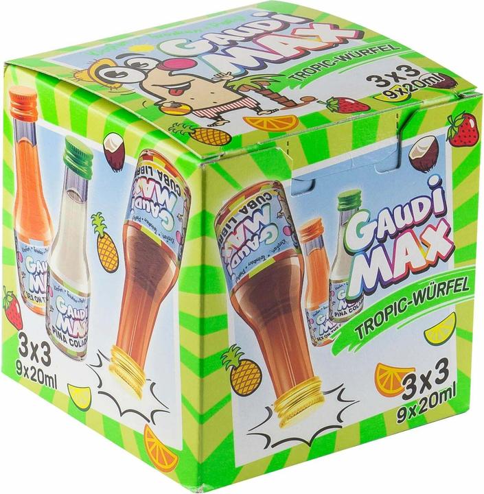 GaudiMax Tropicwürfel 9 x 0.02 l (9 x 2 cl)