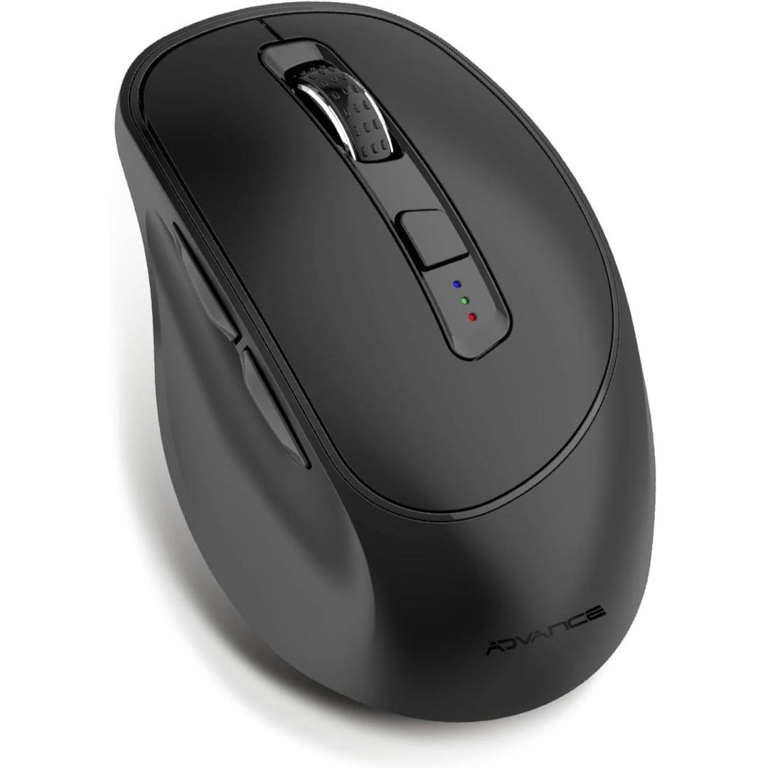 Advance Souris Sans Fil Bluetooth Ergofit (Noir) (Senza fili), Mouse, Nero