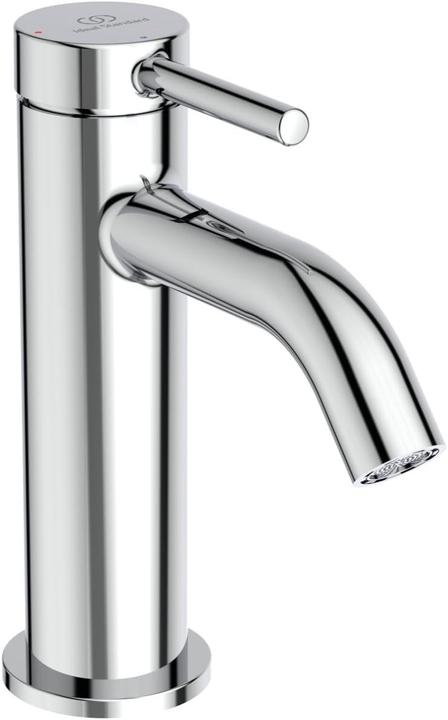 Ideal Ceraline bathroom sink faucet with FirmaFlow cartridge, BlueStart system, and EasyFix mounting