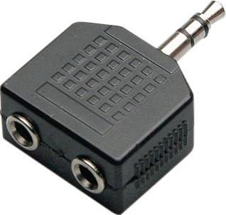 Actual product image Goobay Headphone adapter AUX, jack 3.5 mm 1 to 2 (Audio Splitter)