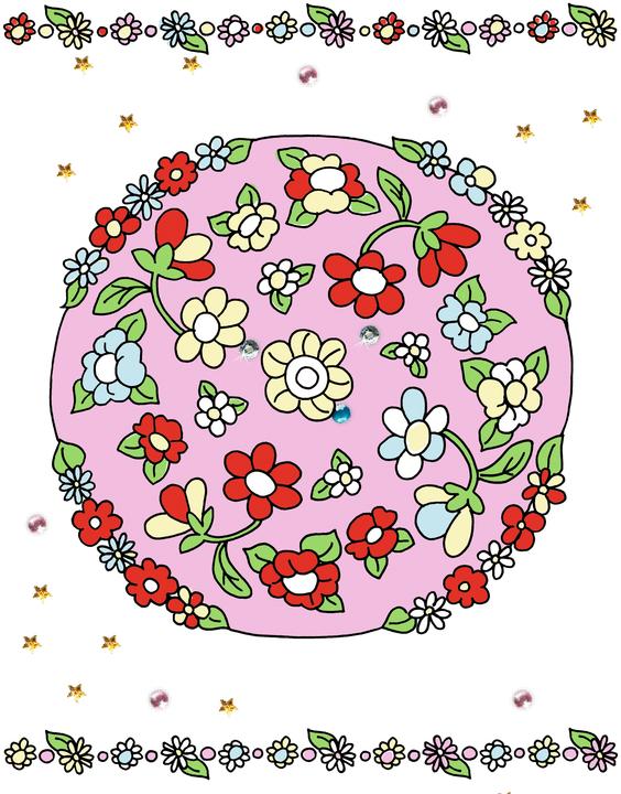 Immagine prodotto Malblock mit Glitzersteinchen: Mandalas