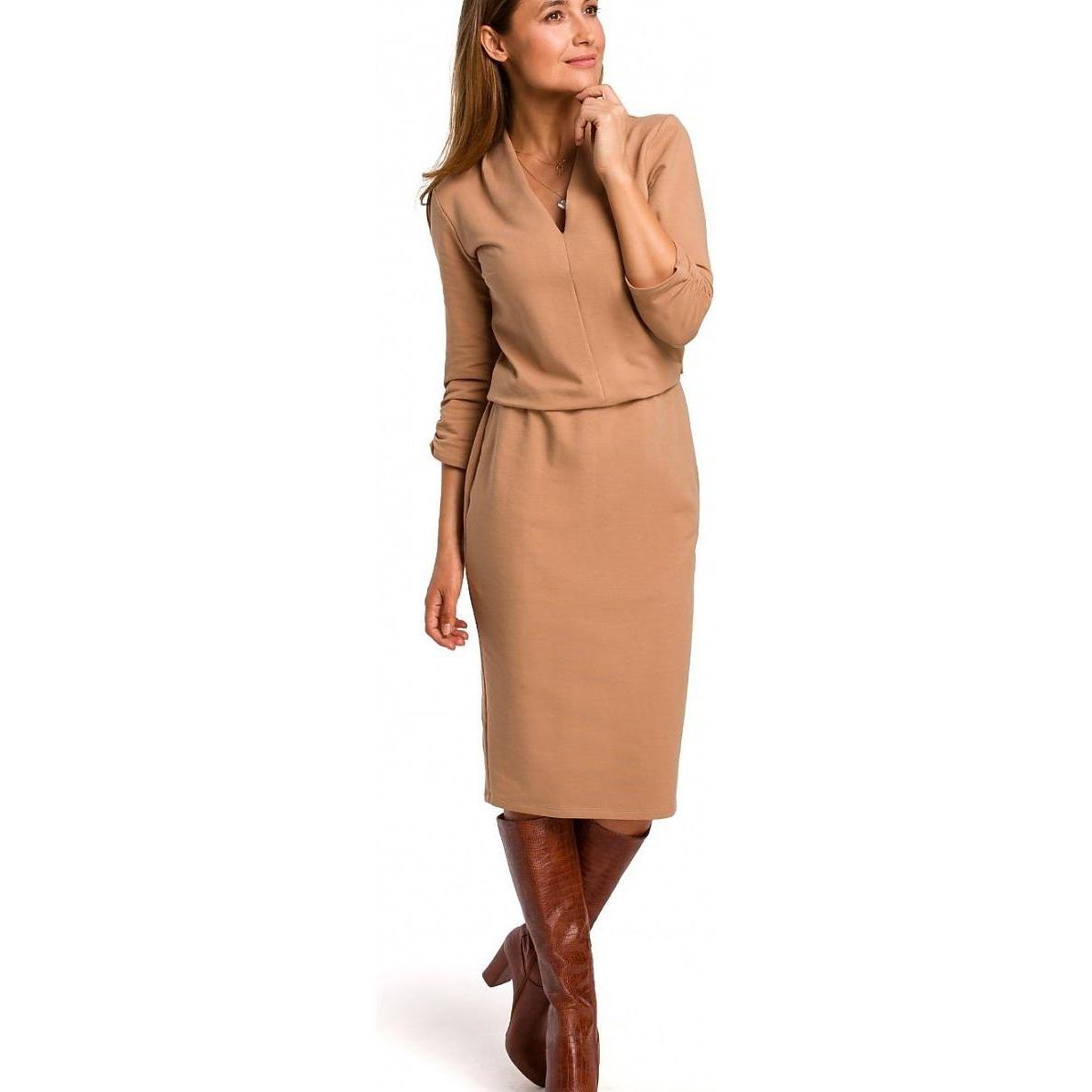 Stylove, Kleider, Alltagskleid, Beige, (XXL)