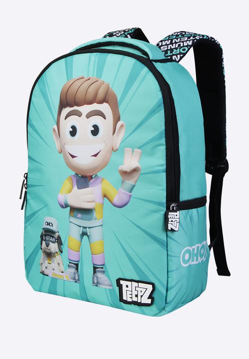Firstgrade - Morten Münster PEEPZ Backpack - Green - 46 cm x 28.5 cm x 12.5 cm