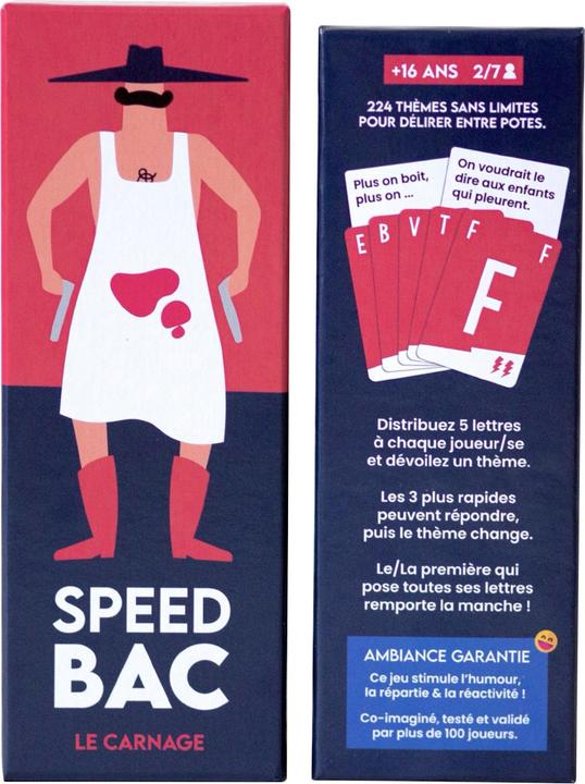 Image du produit Speed BAC - Le carnage (Français, 2 - 7 Joueur)