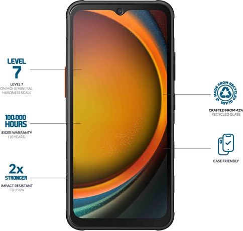 Actual product image Eiger Mountain Glass (1 Piece, Samsung Galaxy Xcover 7)