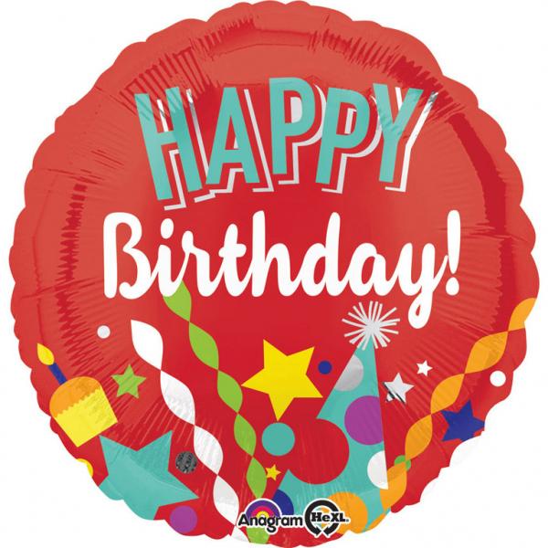 Amscan Folienballon Happy Birthday