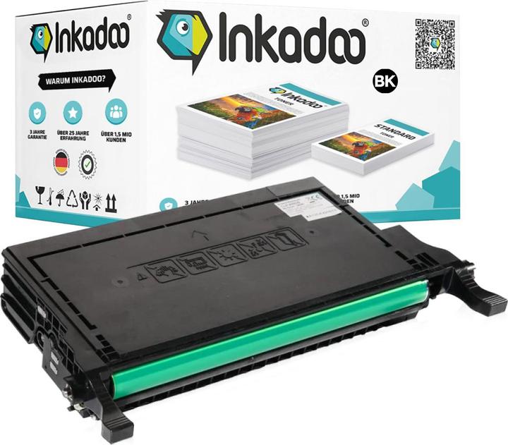Actual product image Inkadoo Toner compatible with Samsung CLP-K660B/ELS / K660 toner, black Black (FC)