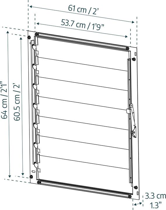 Image du produit Palram la ventilation latérale des fenêtres