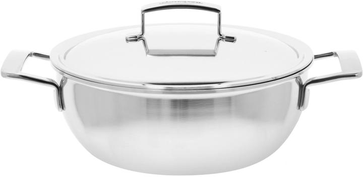 Actual product image Demeyere Silver 7 casserole 28cm with double-walled lid (Casserole + Stewpot, Frying pan, Stainless steel)