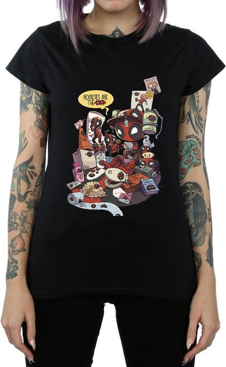 Actual product image Womens/Ladies Deadpool Merchandise Royalties Cotton T-Shirt (M)