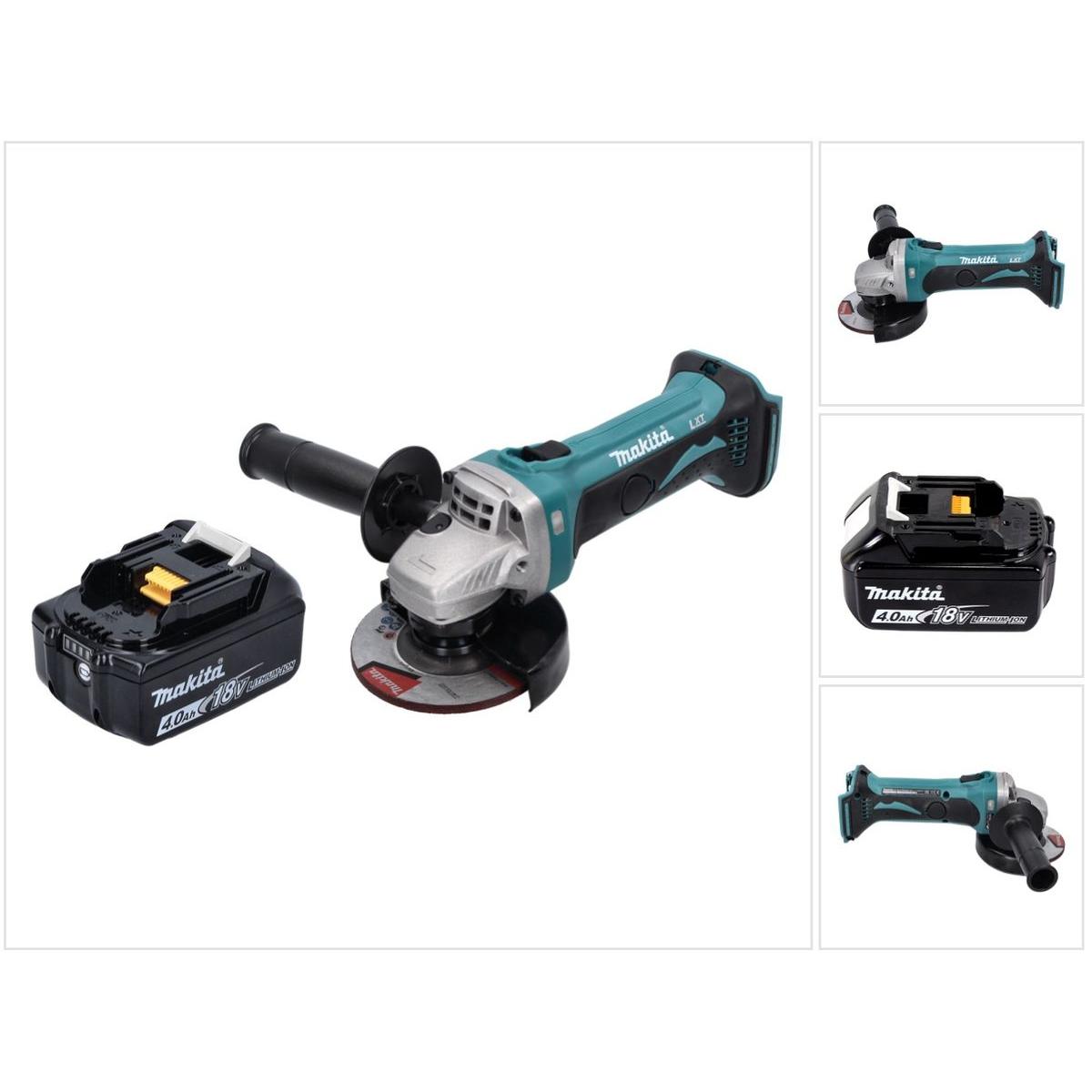 Makita, Winkelschleifer, DGA 452 M1 Akku Winkelschleifer 18 V 115 mm + 1x Akku 4,0 Ah - ohne Ladegerät (115 mm)