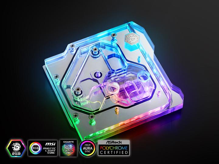 Image du produit Bitspower Monobloc pour ASUS ROG Maximus XI Extreme DRGB Nickel - Acrylique