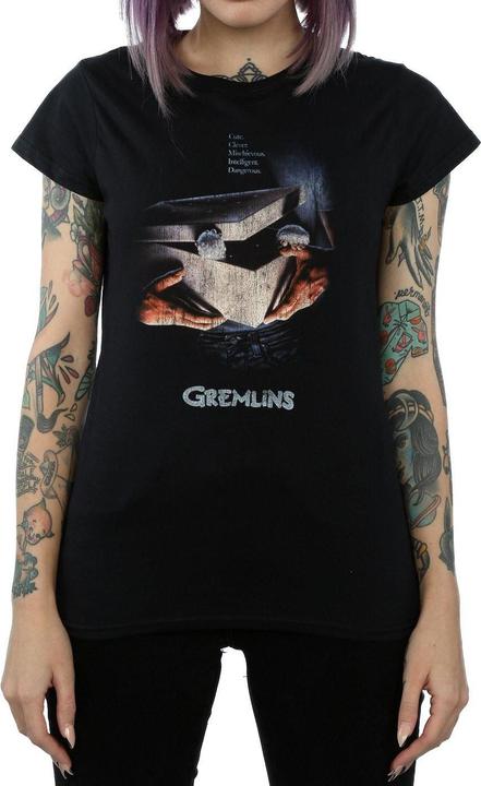 Actual product image Universal Textiles Womens/Ladies Gizmo Distressed Poster Cotton T-Shirt (XL)