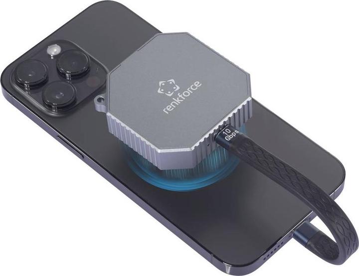 Actual product image Renkforce RF-M2E-200 M.2-Festplatten-Gehäuse USB-C®, M.2 SATA, M.2 PCIe NVMe M. (M.2 2230)